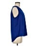 Vince Camuto 100% Polyester Blue Sleeveless Blouse Size M - photo 4