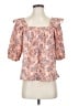 Cleobella 100% Cotton Floral Orange 3/4 Sleeve Blouse Size S - photo 1