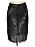 Express 100% Polyester Graphic Black Casual Skirt Size 9 - 10 - photo 2