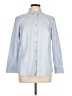 Akris Punto Blue Long Sleeve Blouse Size 12 - photo 1