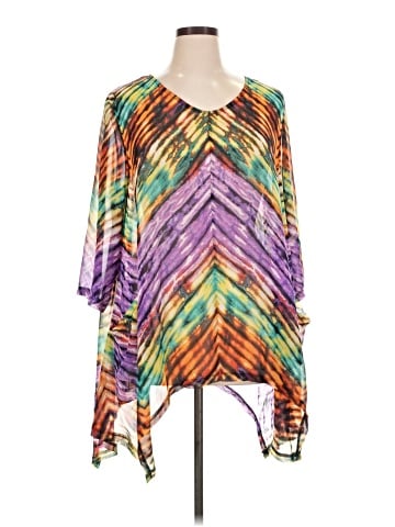 Mirror Image 3/4 Sleeve Blouse (view 1)