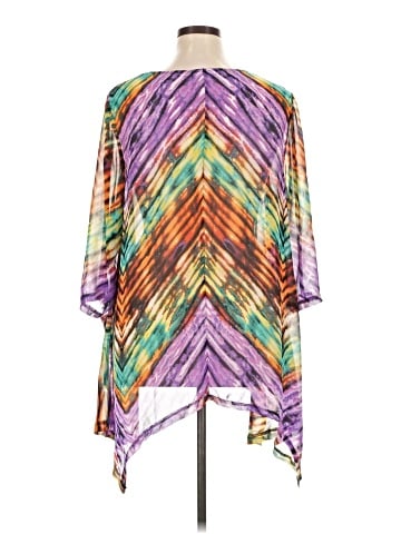 Mirror Image 3/4 Sleeve Blouse (view 2)