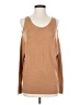 Halston Heritage Solid Tan Long Sleeve Top Size S - photo 1