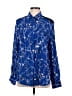 Rag & Bone Stars Blue Long Sleeve Blouse Size M - photo 1