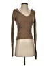 Silence and Noise Metallic Brown Pullover Sweater Size S - photo 1