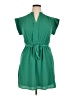 Monteau Solid Green Casual Dress Size XL - photo 1