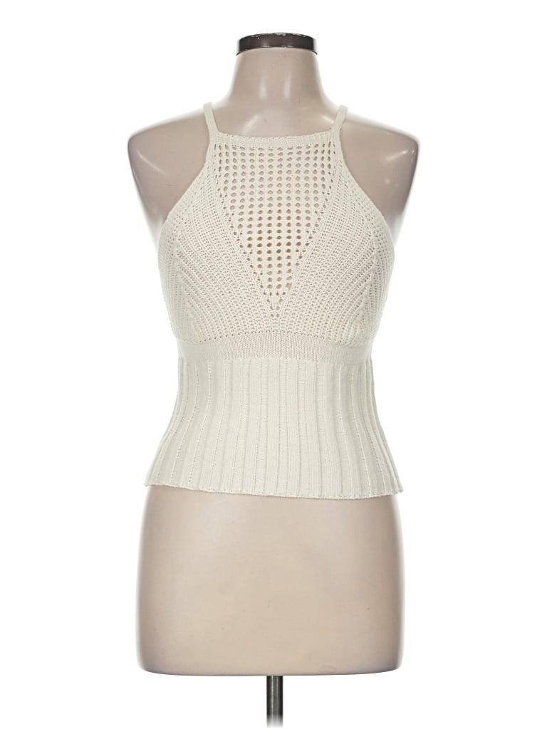 Pre-owned Miss Love Sweater Vest In Ivory
