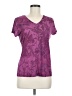 St. John's Bay 100% Polyester Paisley Purple Active T-Shirt Size M (petite) - photo 1