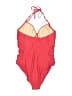 J.Crew Solid Red One Piece Swimsuit Size 12 - photo 2