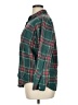 L.L.Bean 100% Cotton Plaid Green Long Sleeve Button-Down Shirt Size 14 - photo 5