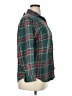 L.L.Bean 100% Cotton Plaid Green Long Sleeve Button-Down Shirt Size 14 - photo 4