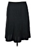 Poleci Solid Black Casual Skirt Size 8 - photo 1