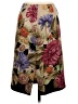 Talbots Floral Brown Formal Skirt Size 2 - photo 2