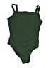 Kona Sol Solid Green One Piece Swimsuit Size 17 - photo 1