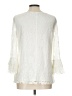 Elle 100% Nylon Ivory 3/4 Sleeve Blouse Size L - photo 2