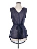 Sundance 100% Linen Blue Sleeveless Blouse Size XS - photo 1