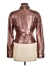 Bebe 100% Polyurethane Metallic Brown Jacket Size M - photo 2