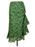 Max Studio Floral Green Casual Skirt Size L - photo 1