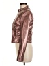 Bebe 100% Polyurethane Metallic Brown Jacket Size M - photo 5