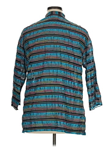 CTC Carol Turner Collection 3/4 Sleeve Button-Down Shirt (view 2)