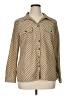 Kim Rogers Polka Dots Tan Long Sleeve Blouse Size XL - photo 1