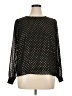 J.Crew Factory Store 100% Polyester Black Long Sleeve Blouse Size XL - photo 1