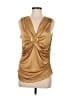 Metrostyle 100% Polyester Gold Sleeveless Blouse Size M - photo 1
