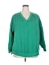 Adrianna Papell Chevron-herringbone Green Pullover Sweater Size 2X - photo 1
