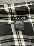 Stoosh 100% Rayon Plaid Black 3/4 Sleeve Button-Down Shirt Size S - photo 7