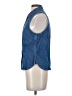 Gap Blue Sleeveless Button-Down Shirt Size S (tall) - photo 5