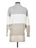 Poof! Color Block Gray Pullover Sweater Size S - photo 2