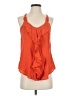 Iz Byer Orange Sleeveless Blouse Size S - photo 1