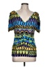 rue21 Purple Short Sleeve Blouse Size L - photo 1