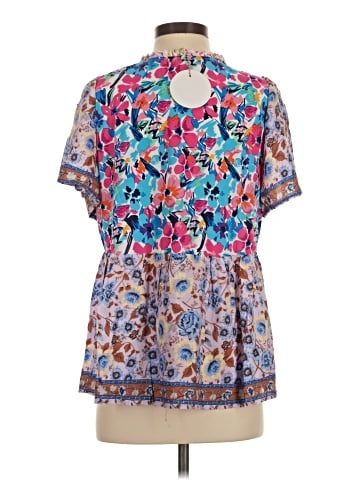 Umgee Short Sleeve Blouse (view 2)