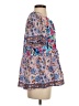 Umgee Blue Short Sleeve Blouse Size S - photo 4