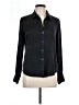 Theory Black Long Sleeve Silk Top Size L - photo 1