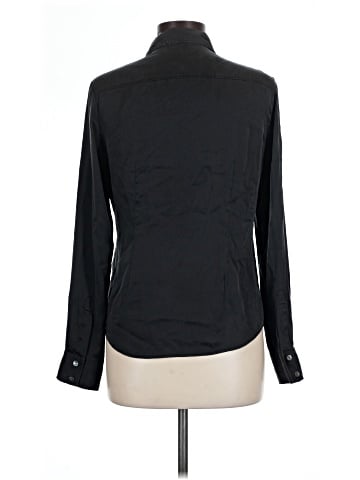 Theory Long Sleeve Silk Top (view 2)