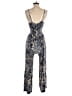 Angie 100% Rayon Paisley Blue Jumpsuit Size S - photo 2