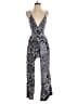 Angie 100% Rayon Paisley Blue Jumpsuit Size S - photo 1