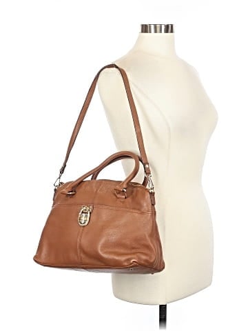Calvin Klein Leather Satchel (view 2)