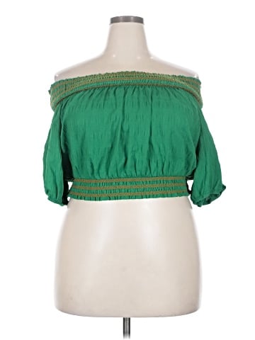 Buxom Curvy Short Sleeve Blouse (view 1)