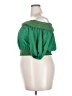 Buxom Curvy Green Short Sleeve Blouse Size 2X - photo 5