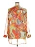 Soft Surroundings 100% Polyester Paisley Orange Long Sleeve Blouse Size 2X - photo 2