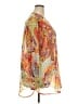 Soft Surroundings 100% Polyester Paisley Orange Long Sleeve Blouse Size 2X - photo 4