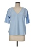 Ann Taylor Blue Short Sleeve Blouse Size M - photo 1