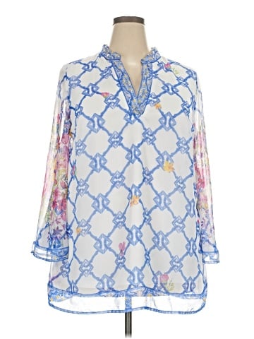 Roaman's Long Sleeve Blouse (view 1)