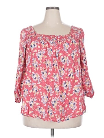 Chaps 3/4 Sleeve Blouse (view 1)