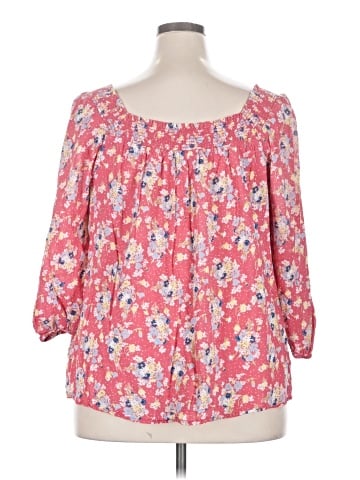 Chaps 3/4 Sleeve Blouse (view 2)