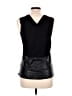 Vince. 100% Leather Black Sleeveless Blouse Size 6 - photo 2