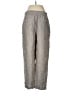 Athleta 100% Linen Chevron-herringbone Gray Linen Pants Size M - photo 2